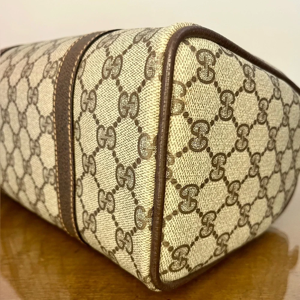 SOLD: Vintage Gucci Sherry Line Boston Bag Authentic 1980’s w/Dust Cover - Picture 11 of 17